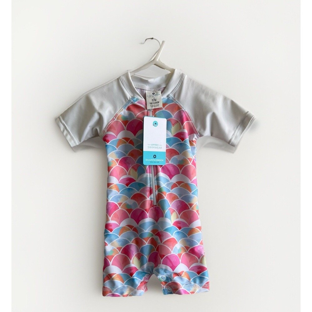 Kids  One Piece Swim Suit size Baby 0-6 Months Rainbow Beach